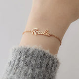 Custom Name Bracelet for Women, Personalized Initial Bracelet