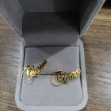 Rose Stainless Steel Crown Stud Earrings Birthday Gift