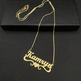 Personalized Box Chain Stainless Steel Necklace For Women