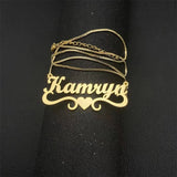 Personalized Box Chain Stainless Steel Necklace For Women
