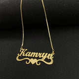 Personalized Box Chain Stainless Steel Necklace For Women