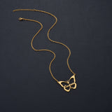 Personalized Letter Butterfly Necklace for Women