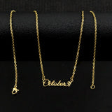 Custom Name Necklace Personalized Jewelry Stainless Steel Pendant