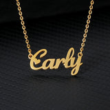 Custom Name Necklace Personalized Jewelry Stainless Steel Pendant