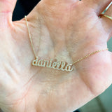 Gold Personalized Name Necklace - Stainless Steel Jewelry