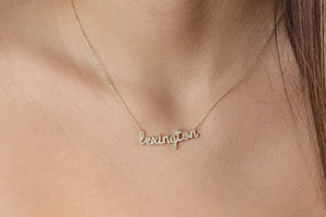 Gold Personalized Name Necklace - Stainless Steel Jewelry
