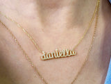 Gold Personalized Name Necklace - Stainless Steel Jewelry