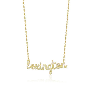 Gold Personalized Name Necklace - Stainless Steel Jewelry
