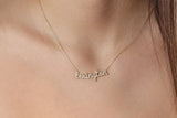 Gold Personalized Name Necklace - Stainless Steel Jewelry