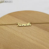 Name Necklace Personalized Stainless Steel Charm Your Name Sarah BRIDESMAID