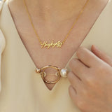 Stainless Steel Name Necklace for Girls Personalized Letter Necklace