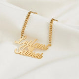Personalized Name Necklace Women Stainless Steel Custom Letter Jewelry