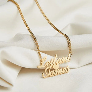 Personalized Name Necklace Women Stainless Steel Custom Letter Jewelry