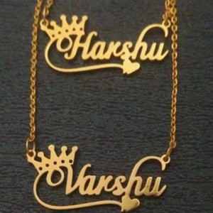 Love Heart Crown Necklace for Baby