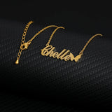 Personalized Butterfly Choker Name Necklace for Women