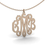 3 Initial Maxi Necklace Personalized Nameplate Jewelry Choker