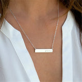 Personalized Name Necklace Roman Numeral Choker Women Gift