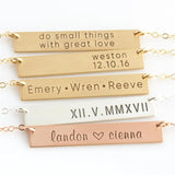 Personalized Name Necklace Roman Numeral Choker Women Gift