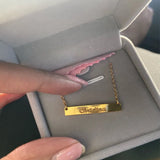 Personalized Name Necklace Roman Numeral Choker Women Gift