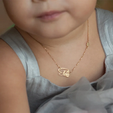 Girls Nameplate Necklace Personalized Letter Pendant Stainless Steel Jewelry