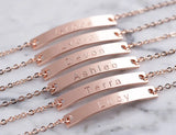 Personalized Nameplate Bracelet - Stainless Steel Jewelry