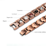 Nantii 4 IN 1 Bio Element Magnetic Bracelets Copper Heath Care