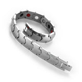 Nantii Mens Magnetic Arthritis Bracelet Therapy Row Magnets Adjustable Jewelry