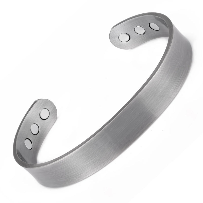 Nantii Unisex Magnetic Charm Bracelet Bio Healing Silver Plated Jewelry