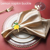 Lemon Wedding Napkin Rings, Table Decor for Parties & Gatherings