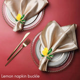 Lemon Wedding Napkin Rings, Table Decor for Parties & Gatherings