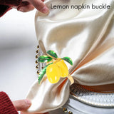 Lemon Wedding Napkin Rings, Table Decor for Parties & Gatherings