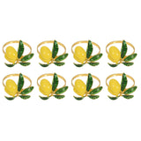 Lemon Wedding Napkin Rings, Table Decor for Parties & Gatherings