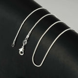 925 Silver Chain 1mm Snake Necklace - 5 Pcs/Batch (16-30 Inches)