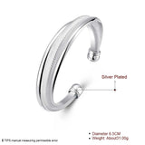 925 Silver Mesh Beveled Smooth Bracelet, Gift for Women
