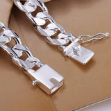925 Sterling Silver Men's Bracelet High Class Gift