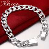 925 Sterling Silver Men's Bracelet High Class Gift