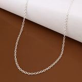 925 Silver 5pcs 40-60cm Chain Necklaces For Women