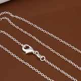 925 Silver 5pcs 40-60cm Chain Necklaces For Women