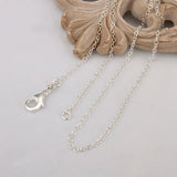 925 Silver 5pcs 40-60cm Chain Necklaces For Women