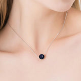 Nasiya Silver Pendant Necklace Sand Aventurine Stone