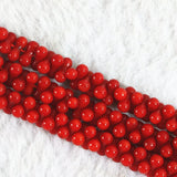 Red Coral 4*9mm Bone Shape Loose Beads for Jewelry Making 15inch