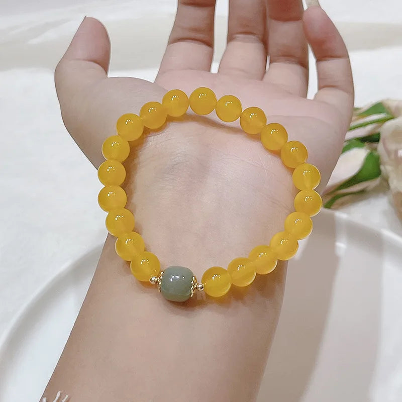 Naterial Stone Agate Lucky Bracelets Women Jewelry