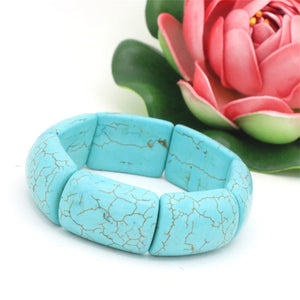National Style Turquoises Stone Bracelet for Women