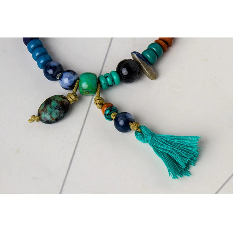 Bohemian Tassled Beaded Bracelet for Women