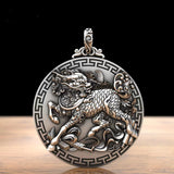 Sterling Silver Unicorn Pendant Fire Unicorn Necklace Men's Ornaments