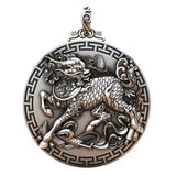 Sterling Silver Unicorn Pendant Fire Unicorn Necklace Men's Ornaments