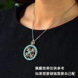 Natural Turquoise Buddha Neck Pendant