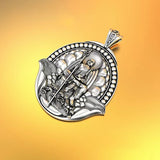 National Tide Retro Tibetan King Bodhisattva Pendant Male Necklace