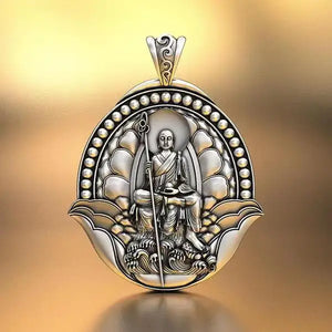 National Tide Retro Tibetan King Bodhisattva Pendant Male Necklace