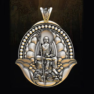 National Tide Retro Tibetan King Bodhisattva Pendant Male Necklace